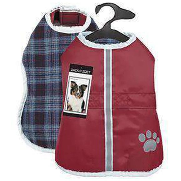 Small Reversible Dog Coat - Zack and Zoey ThermaPet Nor'Easter Jacket NEW - Picture 2 of 10